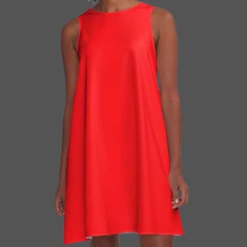 "Crimson Confidence" - this dress exudes a sense of confidence and sophistication with its deep, bold shade of red