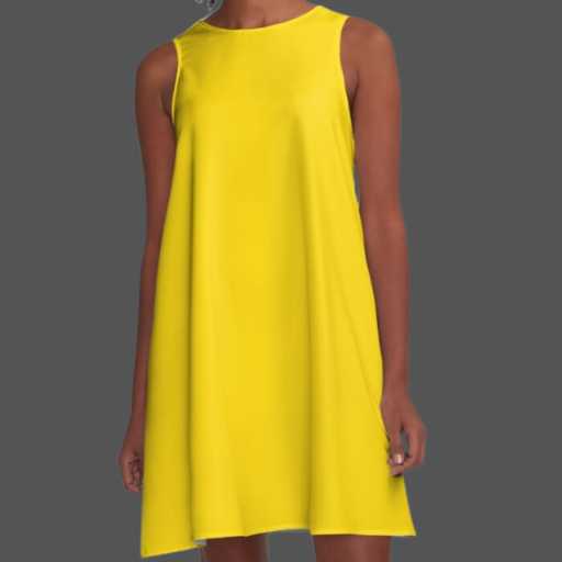 The golden hue of this dress will make you shine like a star.